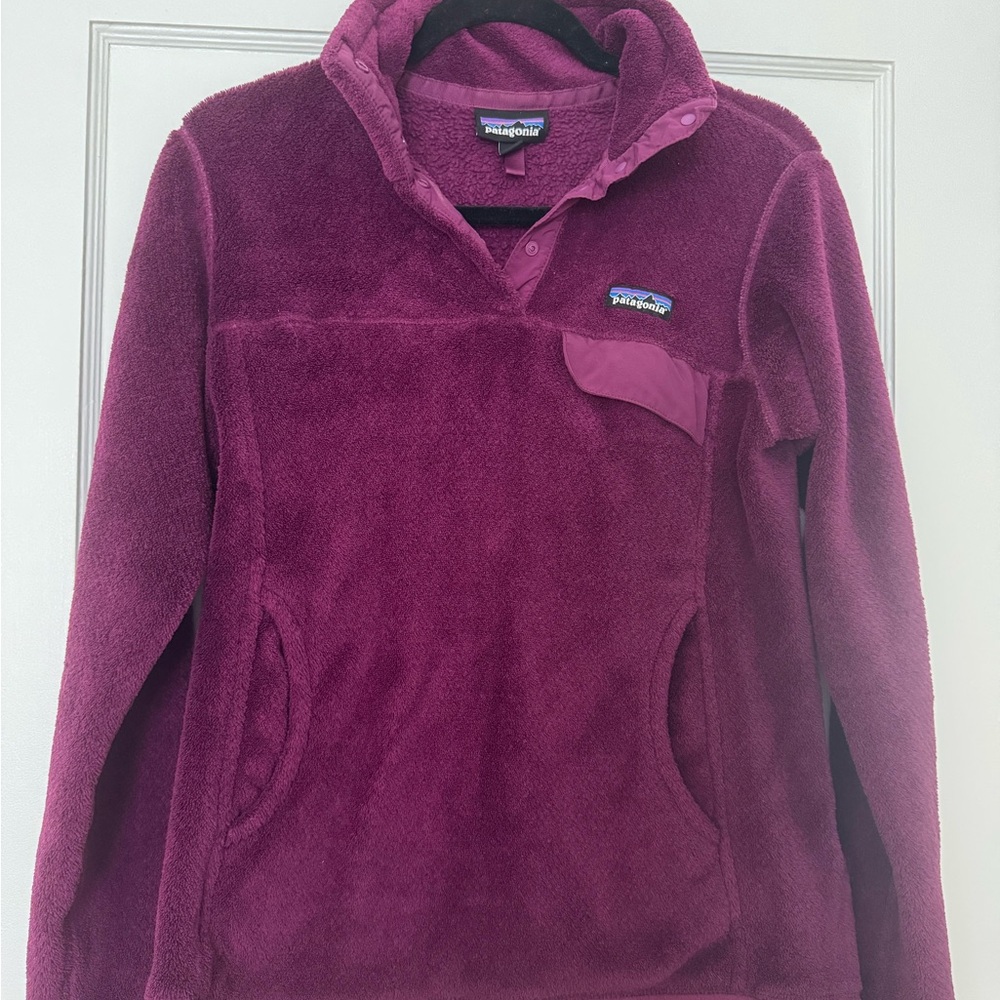 Patagonia Maroon Fleece Hoodie